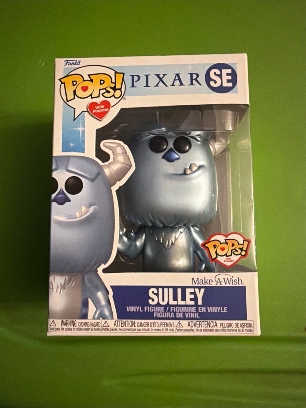 Funko Metallic Silver-Blue Sulley Pixar SE Pop!